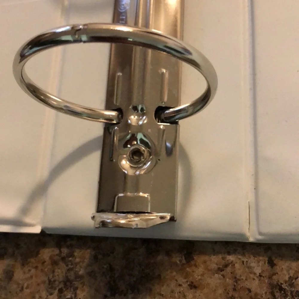 Lot of 3 white 3 ring binders